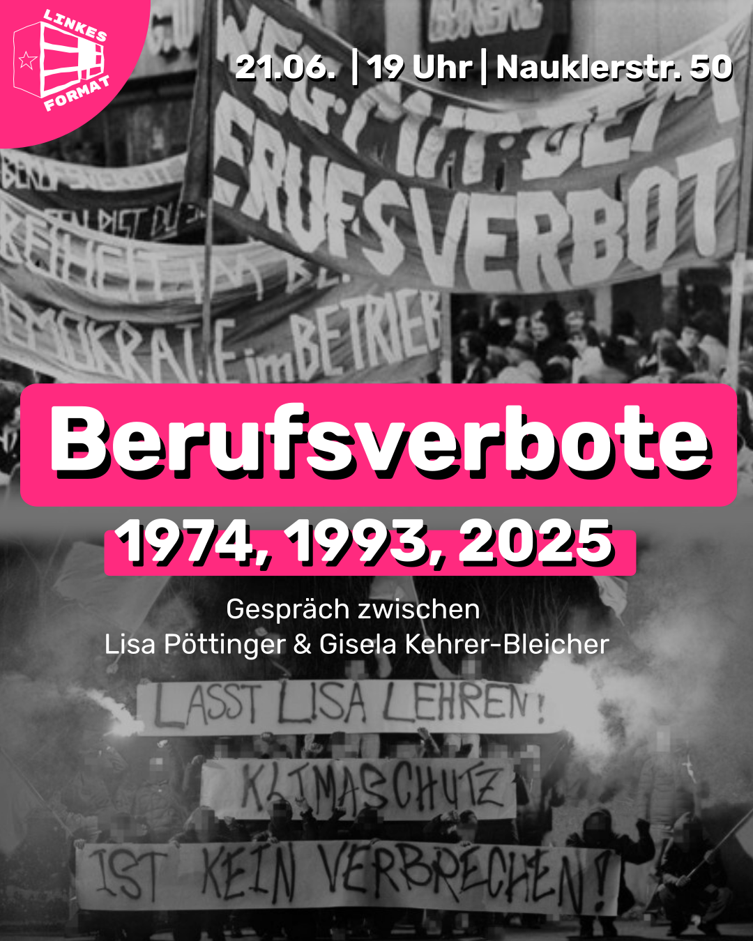 Mehr über den Artikel erfahren Berufsverbote damals und heute: 1974, 1993, 2025