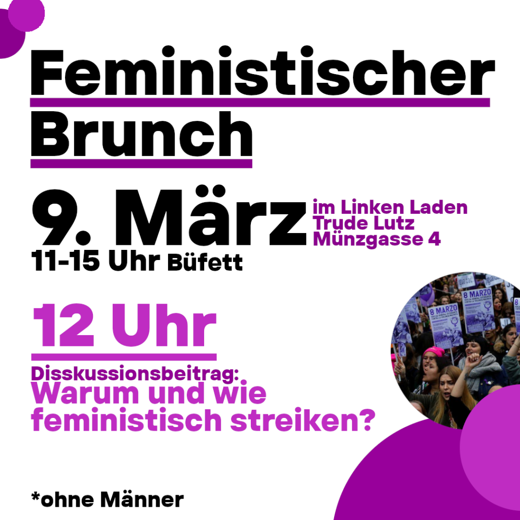 Mehr über den Artikel erfahren 9. März – Feministischer Brunch ab 11 Uhr