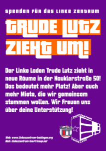Mehr über den Artikel erfahren Spenden für das neue Linke Zentrum