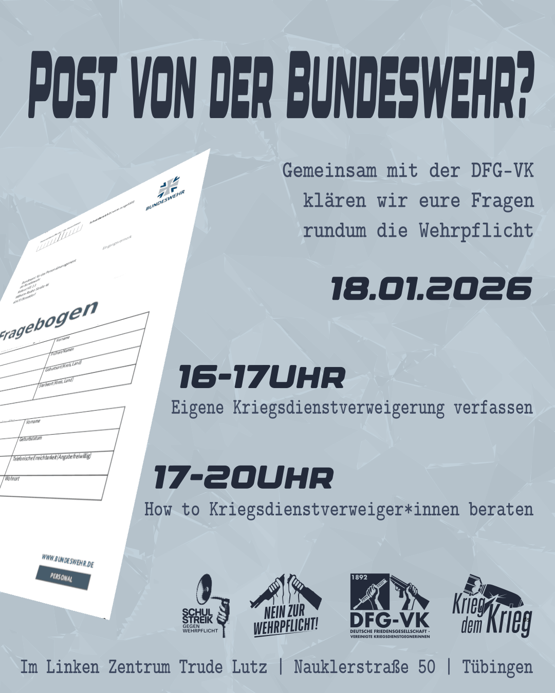 Mehr über den Artikel erfahren Kriegsdienst verweigern – aber wie?