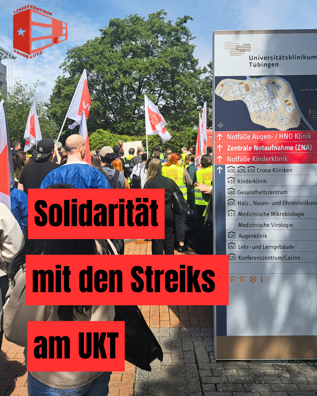 Mehr über den Artikel erfahren Solidarität mit den Streiks am UKT