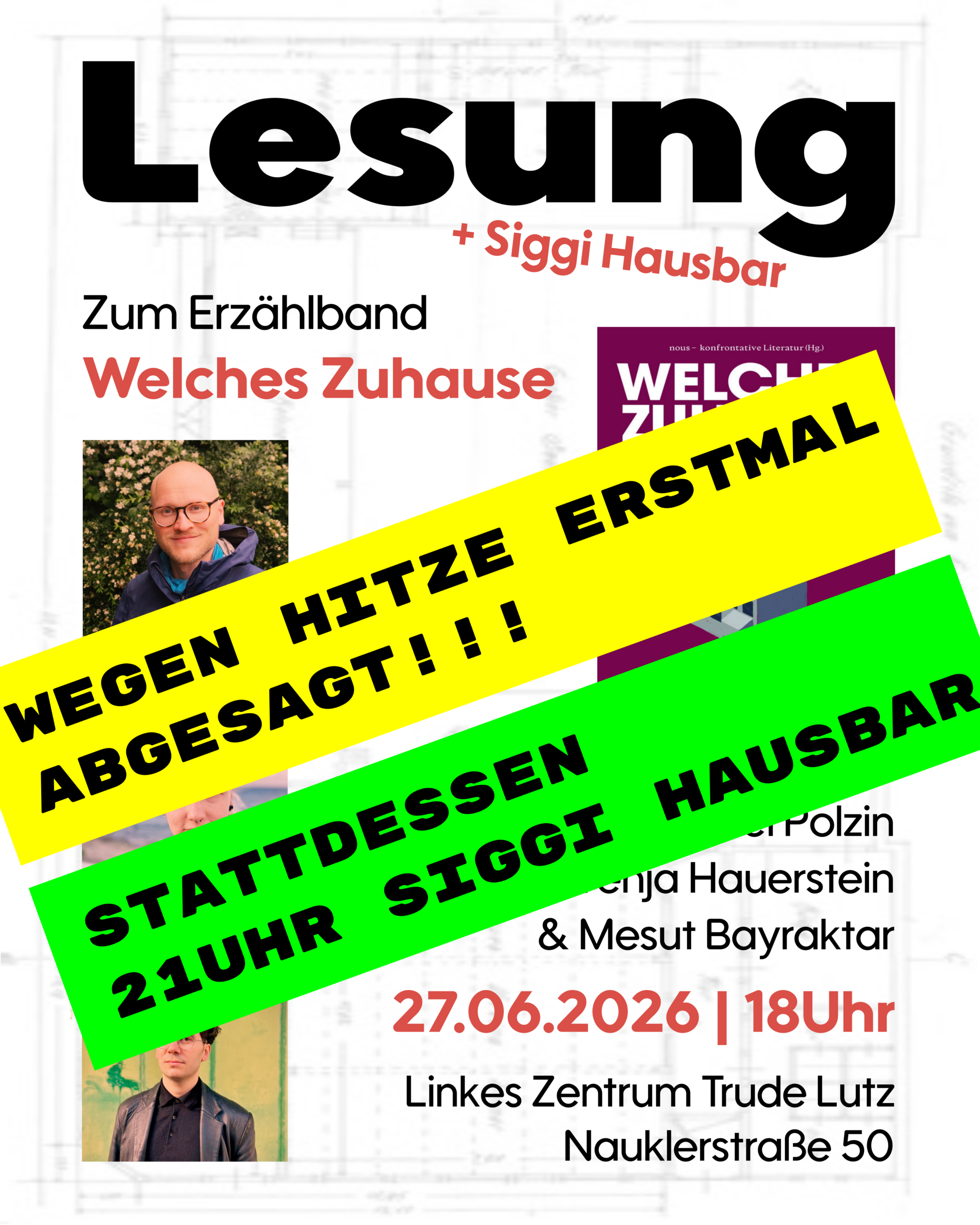 Mehr über den Artikel erfahren ABGESAGT: Lesung „Welches Zuhause“
